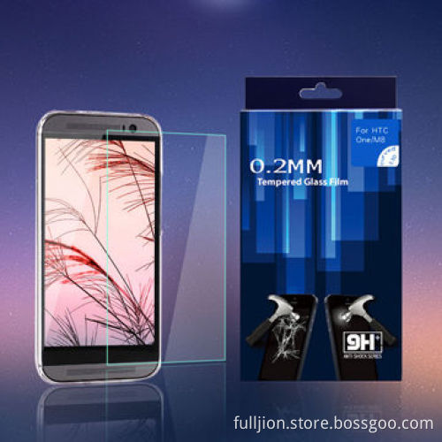 Perfect Premium Tempered-glass Screen Protector for HTC ONE M8, 9H Hardness with Oleophobic Coating